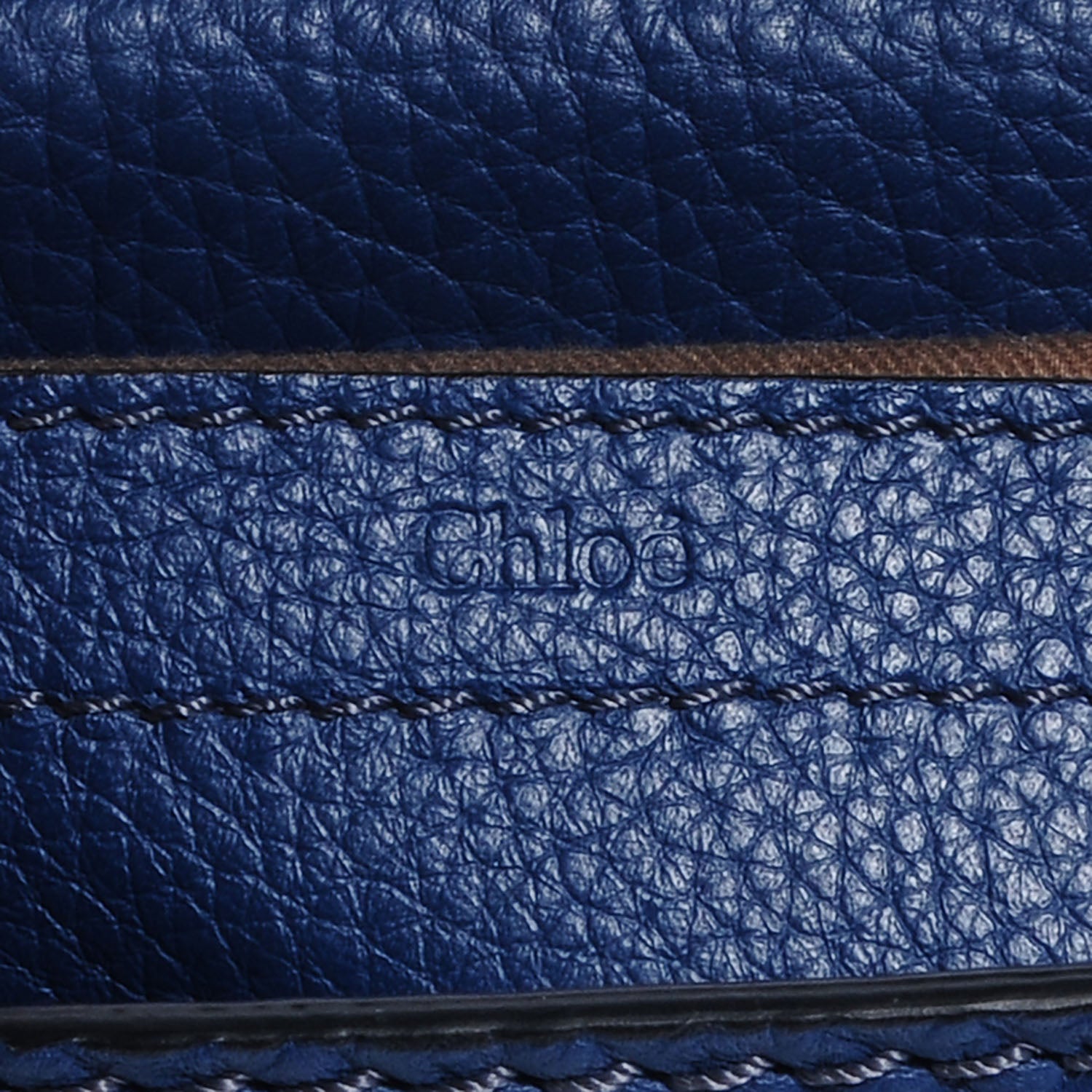 Chloe Calfskin Mini Marcie Round Crossbody Bag Royal Navy 6 of 10