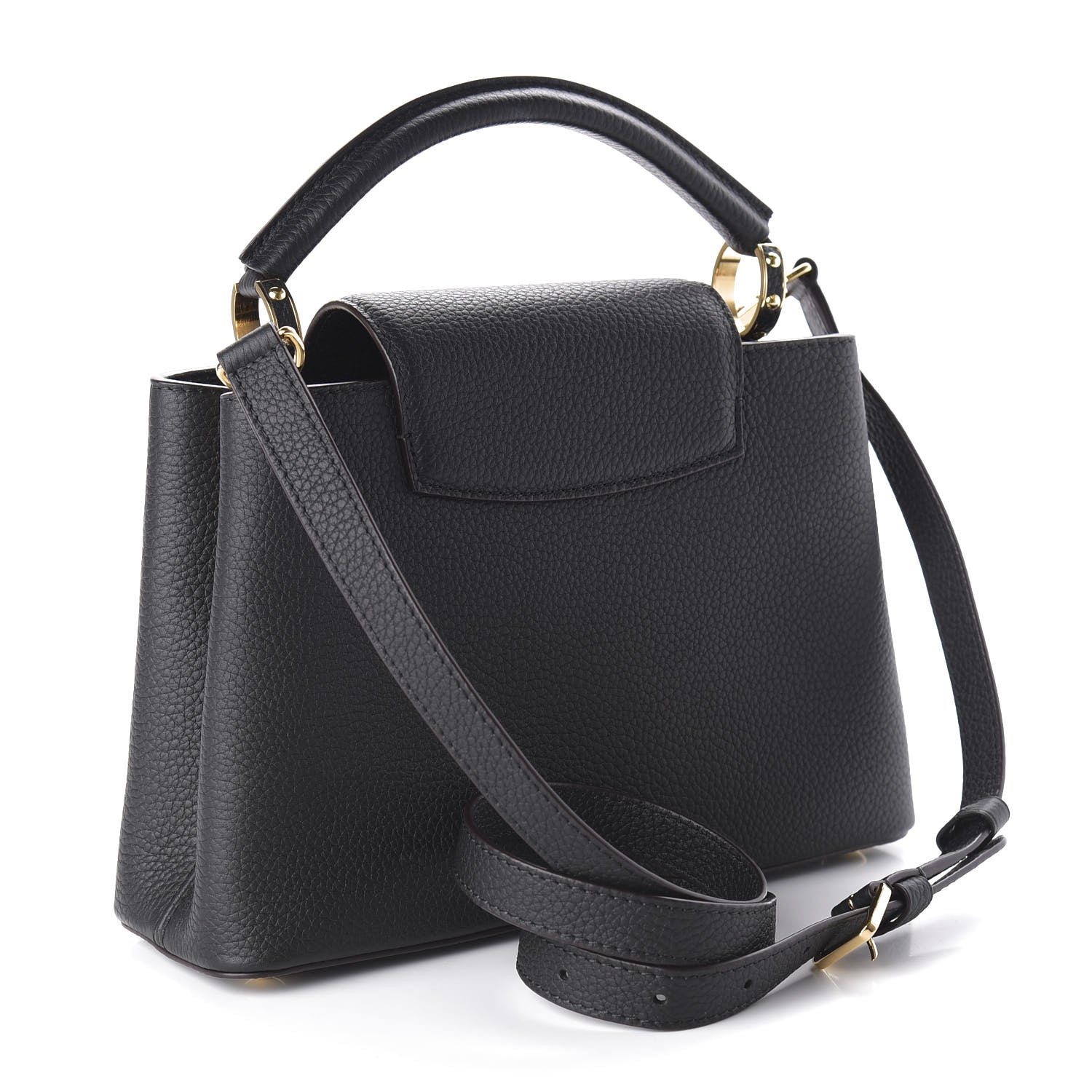Louis Vuitton Taurillon Capucines BB Black 3 of 10