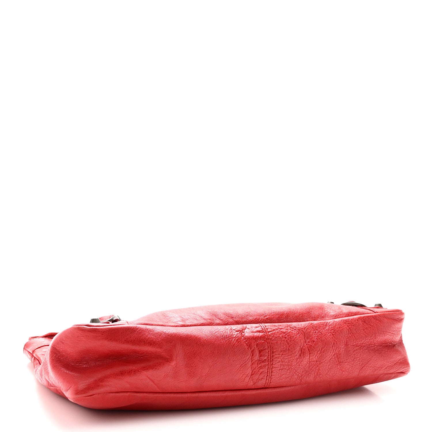 Balenciaga Agneau Classic Hardware Premier Clutch Rouge Coquelicot 5 of 11