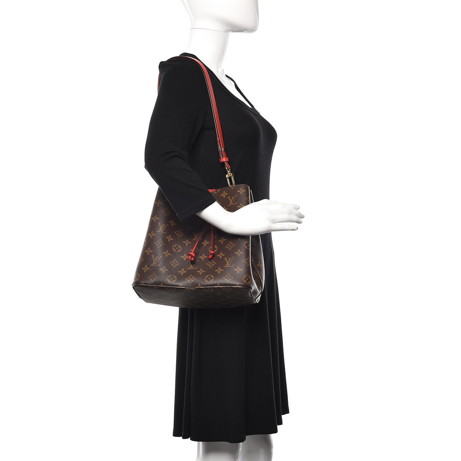 Louis Vuitton Monogram Neonoe MM Coquelicot 2 of 9