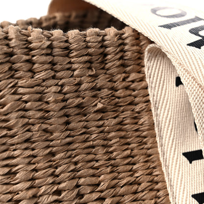 Chloe Raffia Large Woody Tote White 10 of 10