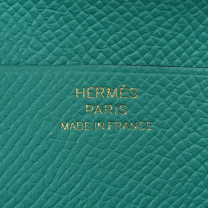 Hermes Epsom Bearn Compact Wallet Vert Verone 7 of 12