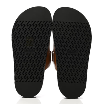 Hermes Calfskin Womens Chypre Sandals 35 Naturel 5 of 8
