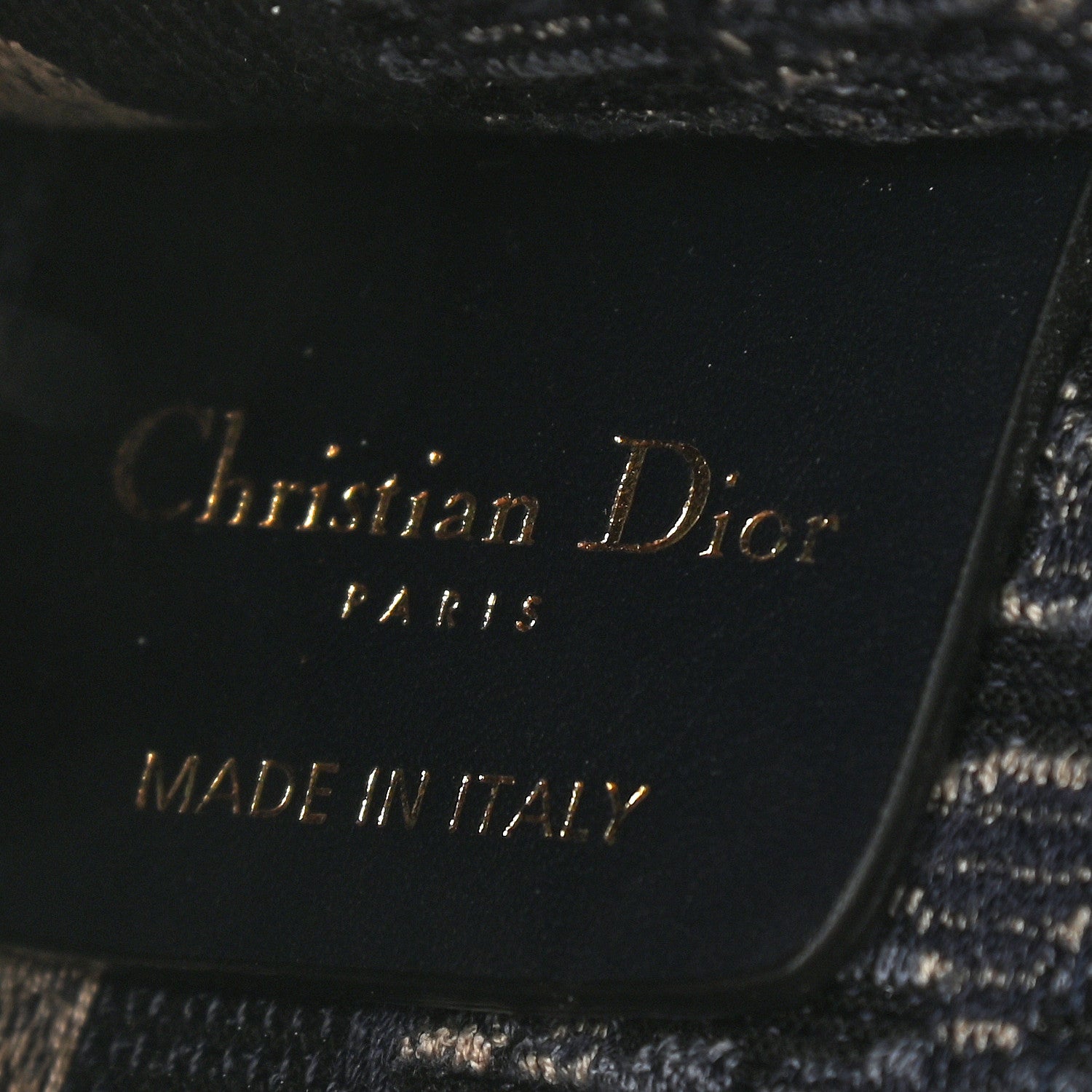 Christian Dior Velvet Oblique Embroidered Mini Book Tote Blue 6 of 9
