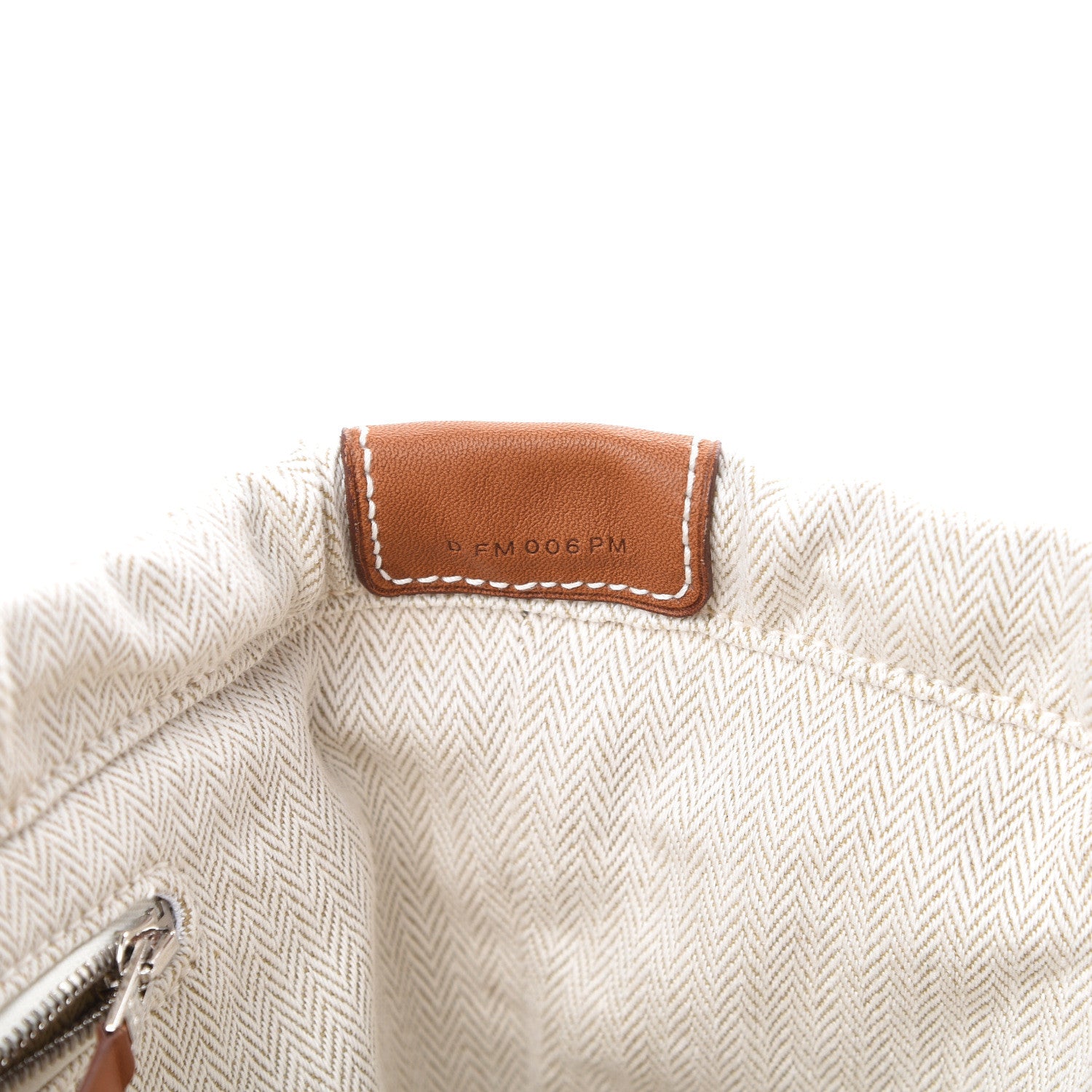 Hermes Canvas Barenia Fourbi 25 MM Pouch Naturel Fauve 6 of 9