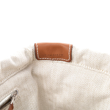 Hermes Canvas Barenia Fourbi 25 MM Pouch Naturel Fauve 6 of 9