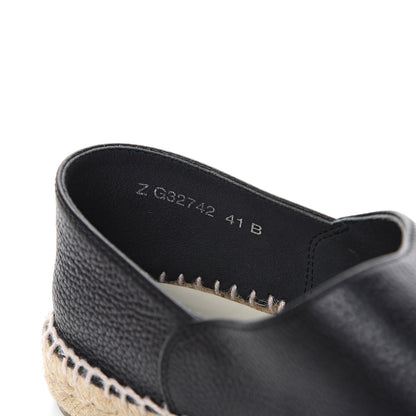 Chanel Grained Calfskin CC Espadrilles 41 Black 9 of 10