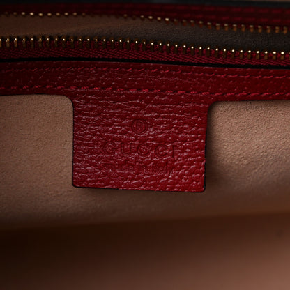 Gucci GG Supreme Monogram Flora Web Medium Ophidia Boston Red 6 of 11