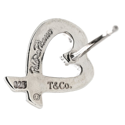 Tiffany Sterling Silver Paloma Picasso Loving Heart Earrings 4 of 5