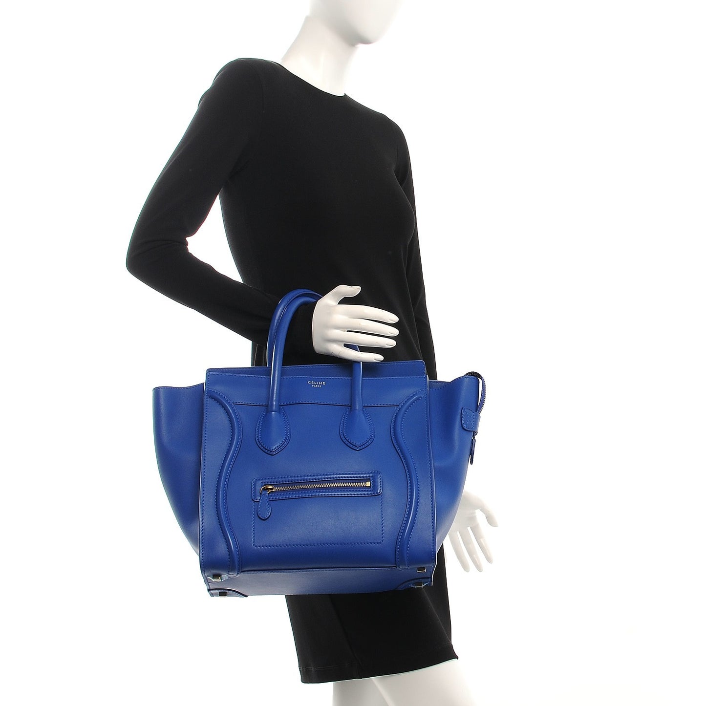 Smooth Calfskin Mini Luggage Royal Blue