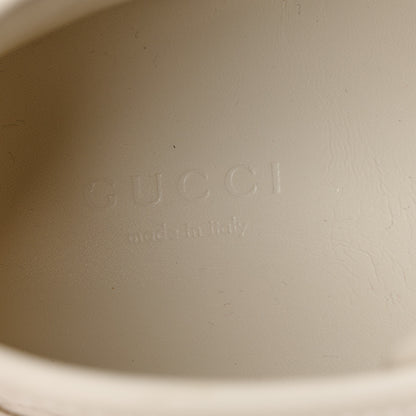 Gucci Microguccissima Womens High Top Sneakers 37.5 Off White 7 of 8