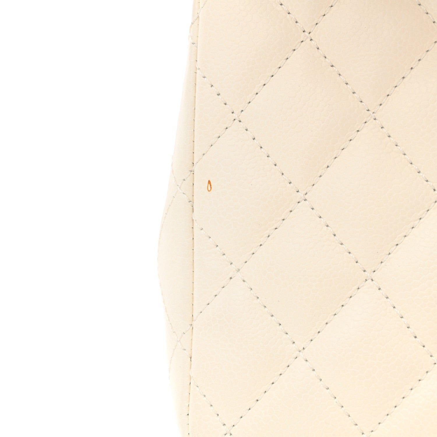 Chanel Caviar Quilted Jumbo Single Flap White 13 of 14