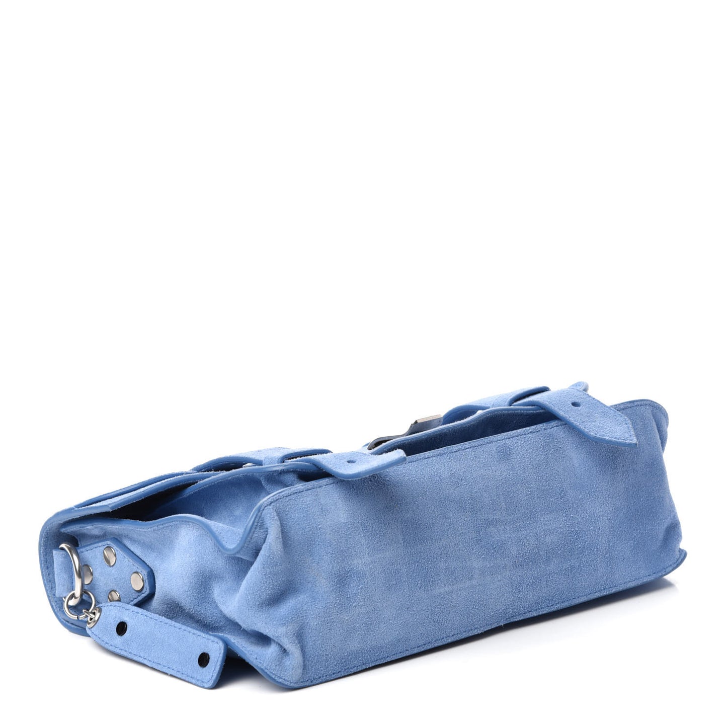 Suede Tiny PS1 Satchel Slate Blue