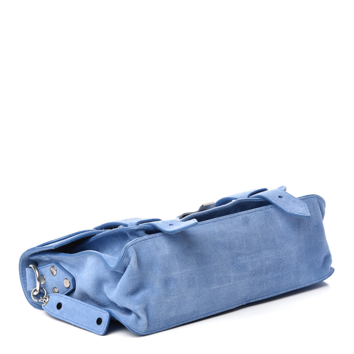 Proenza Schouler Suede Tiny PS1 Satchel Slate Blue 4 of 11