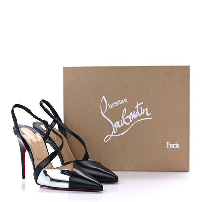 Christian Louboutin Nappa Platina 100 Pumps 41 Black Silver 8 of 8