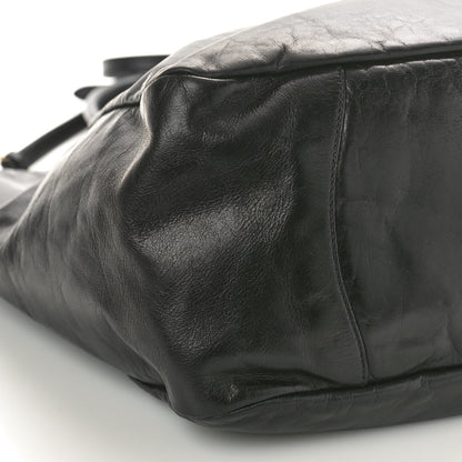 Prada Soft Calf Shopping Tote Black 8 of 9
