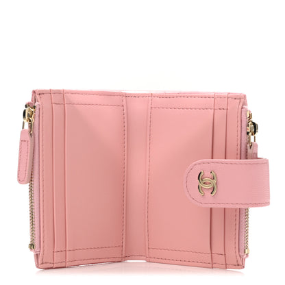 Chanel Caviar Quilted Compact Zipped Pocket Wallet Pink 5 of 8