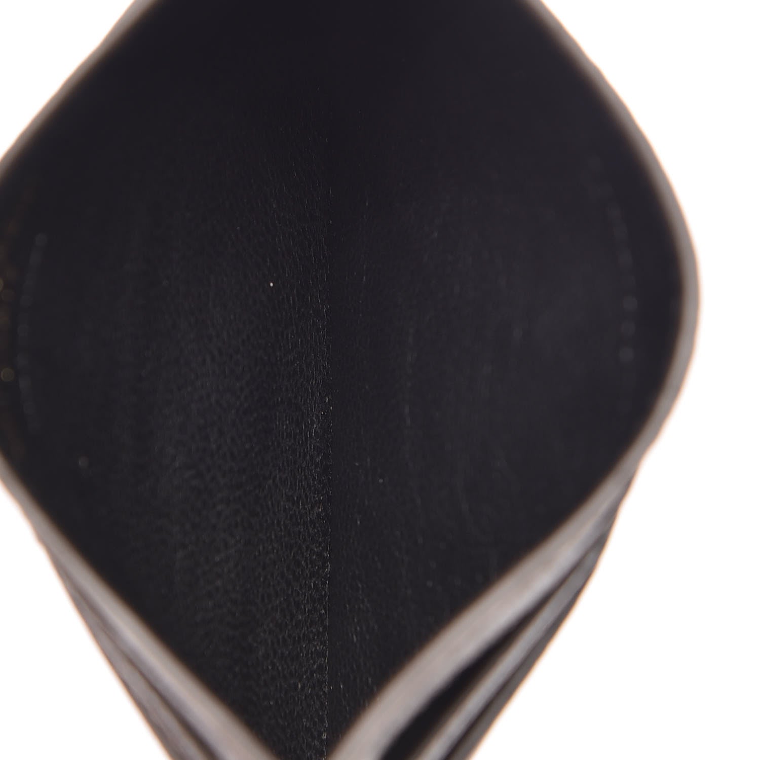 Saint Laurent Grained Metallic Calfskin Monogram Credit Card Case Bronze 5 of 7