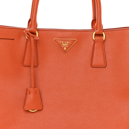Prada Saffiano Lux Large Tote Papaya 8 of 12