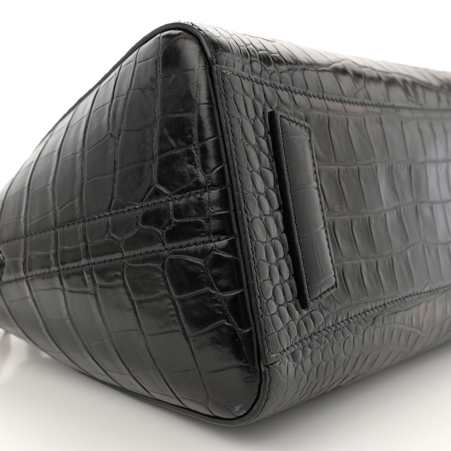 Givenchy Calfskin Crocodile Embossed Small Antigona Black 9 of 14