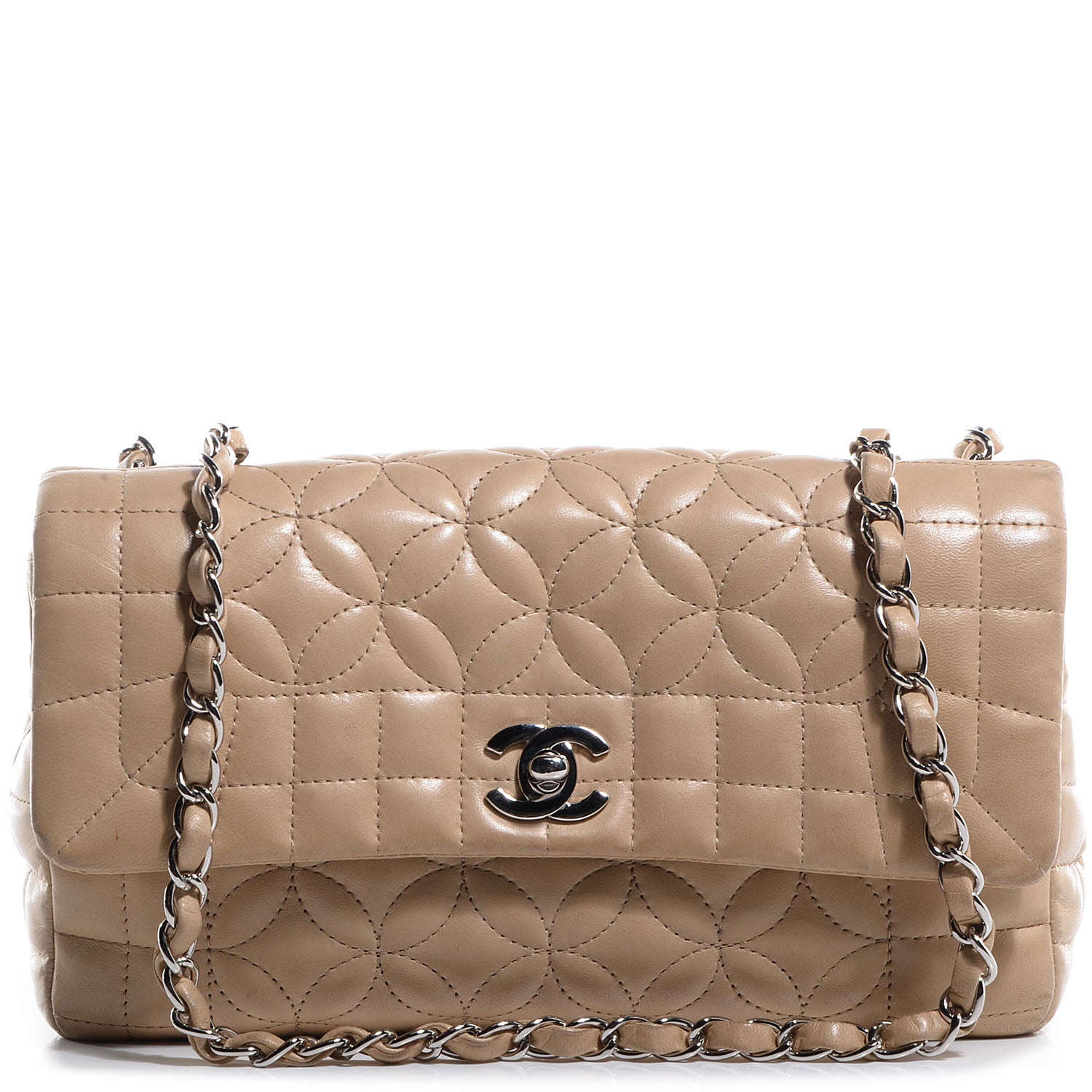 Chanel Lambskin Quilted Small Flap Beige 1 of 8