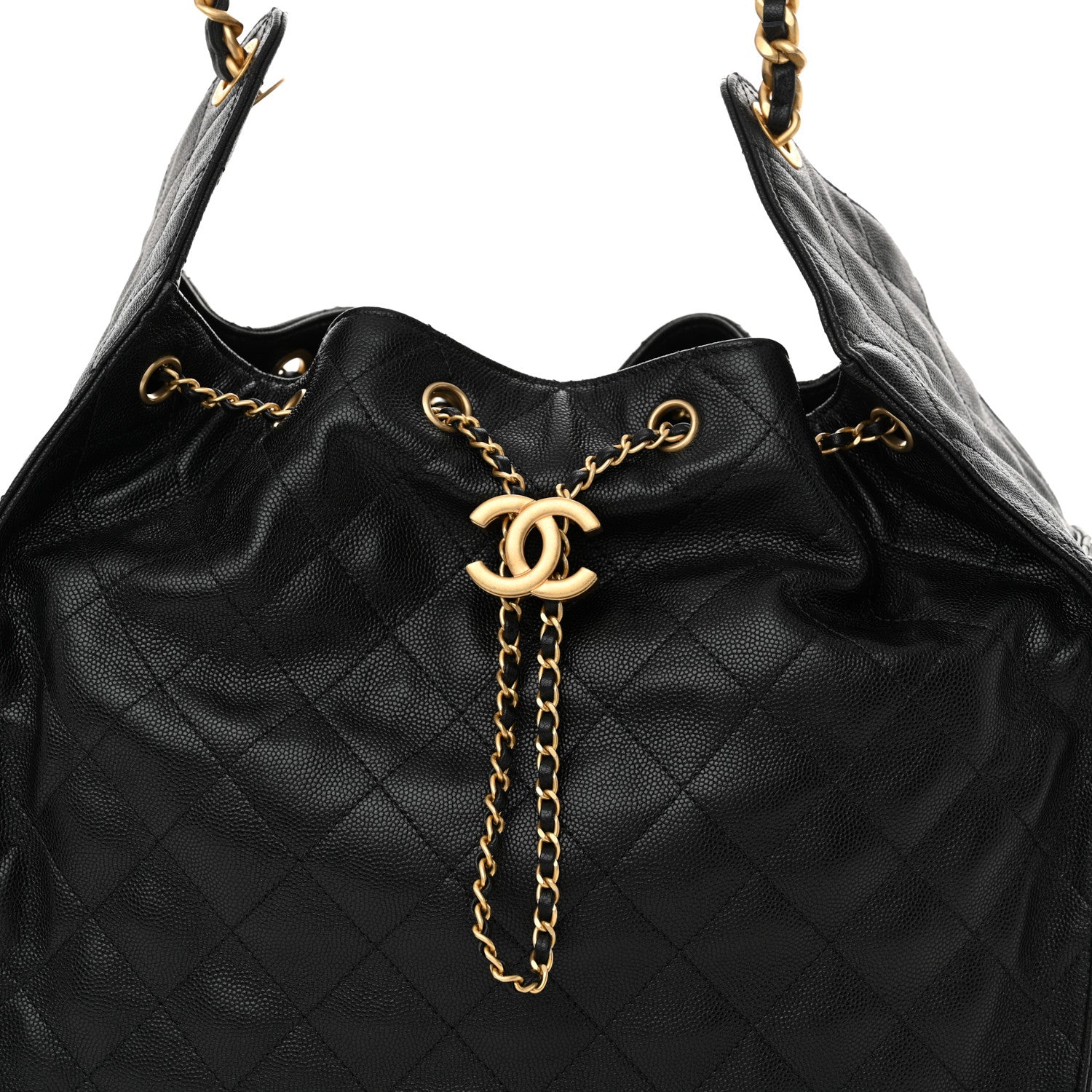 Chanel Caviar Quilted Medium Chanel 25 Handbag Black 9 of 11