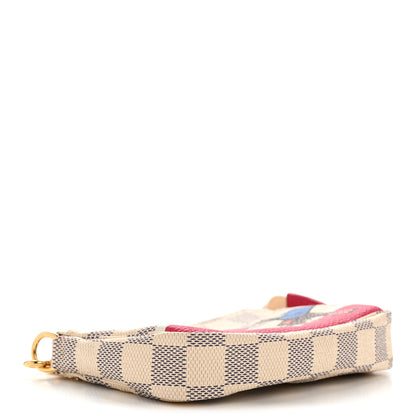 Louis Vuitton Damier Azur 2017 Christmas Animation Mini Pochette Accessories 4 of 8