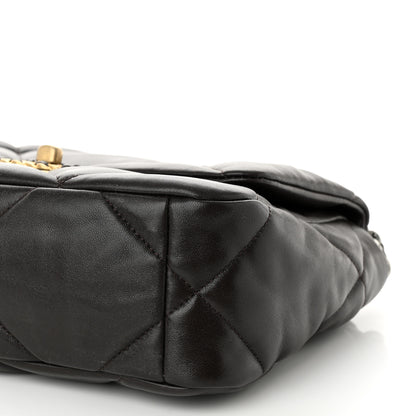Chanel Lambskin Quilted Medium Chanel 19 Flap Dark Brown 10 of 11