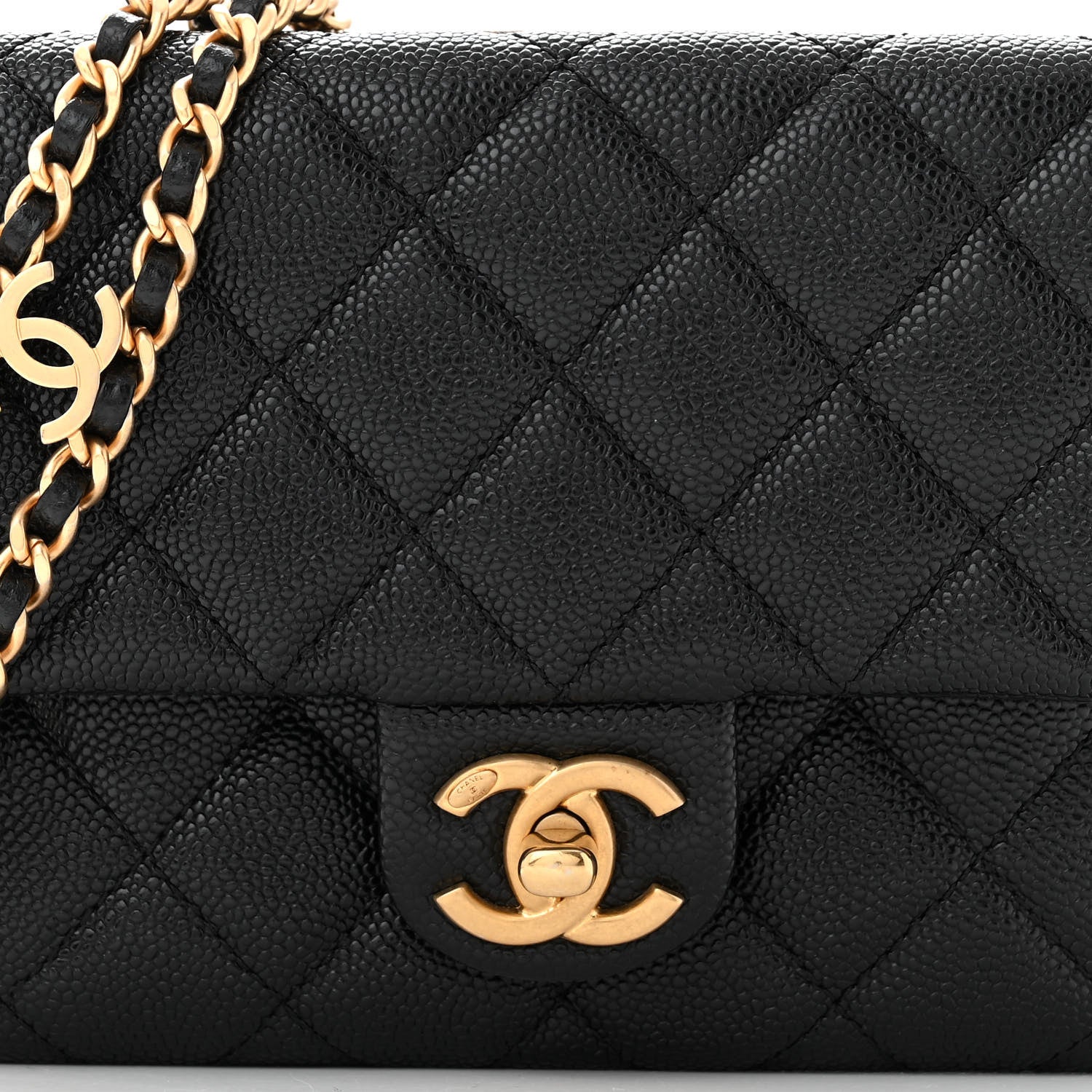 Chanel Shiny Caviar Pick Me Up Flap Belt Bag Black 9 of 12