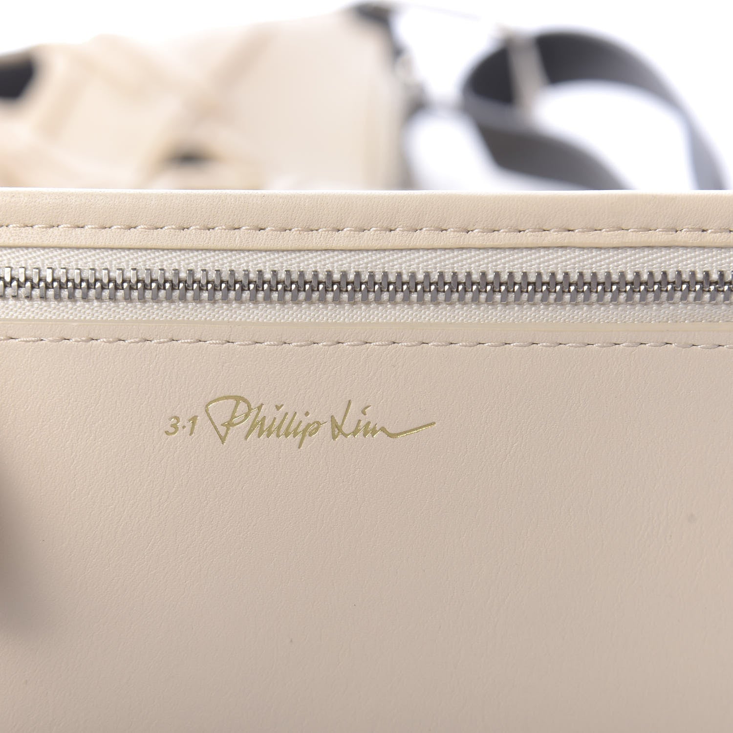 3.1 Phillip Lim 3.1 Lambskin Cutout Quill Triangle Bag Milk 7 of 10