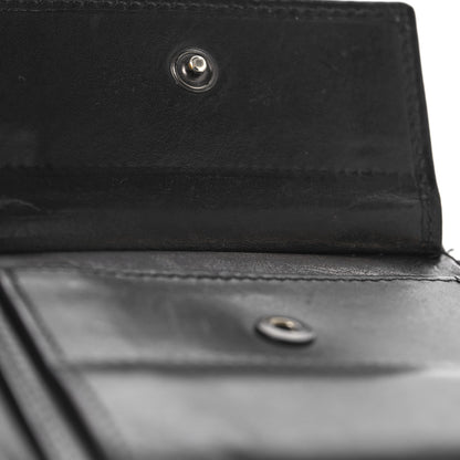 Bottega Veneta Nappa Maxi Intrecciato Bi-Fold Wallet Black 8 of 10