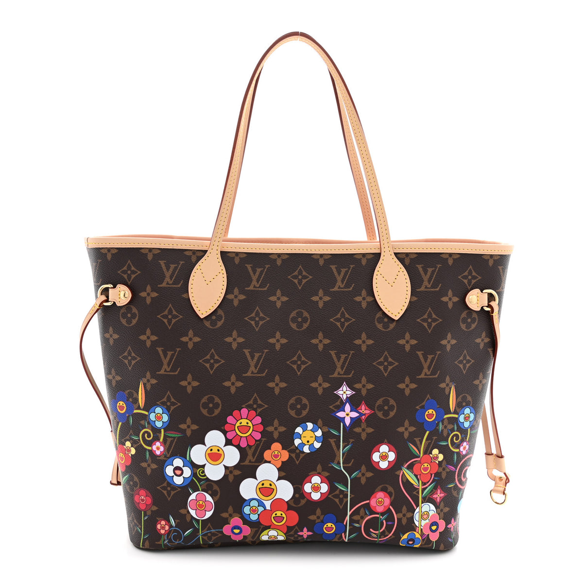 Louis Vuitton LV X TM Monogram Flowers Neverfull MM 1 of 11