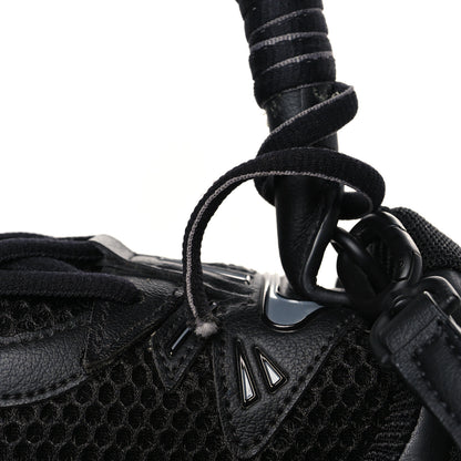 Balenciaga Faux Calfskin Fabric Small Sneakerhead Top Handle Bag Black 10 of 10