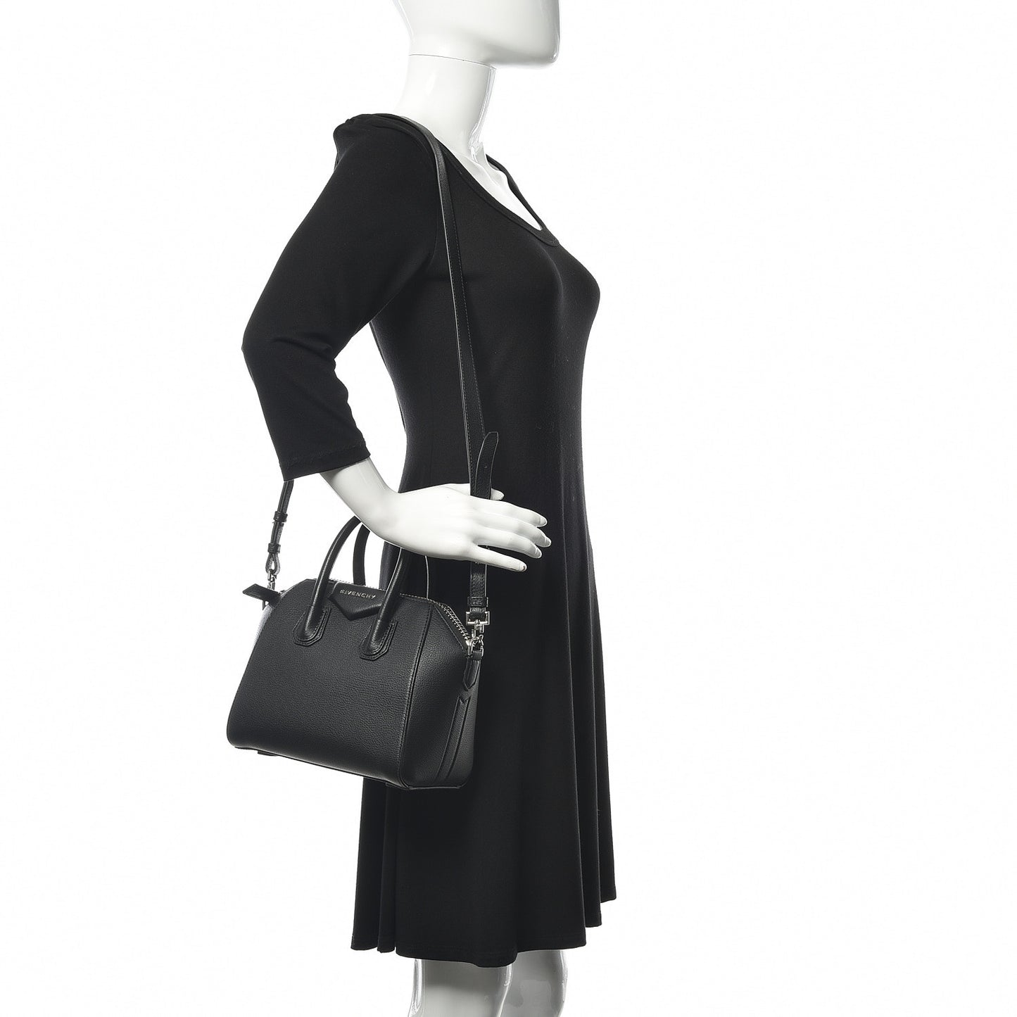 Sugar Goatskin Mini Antigona Black