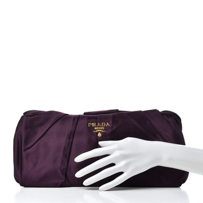 Prada Satin Clutch Indaco 2 of 6