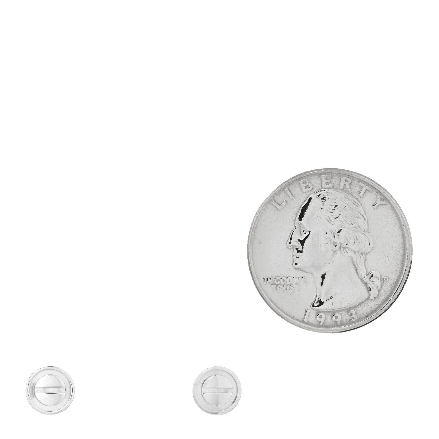 Cartier 18K White Gold LOVE Earrings 2 of 4