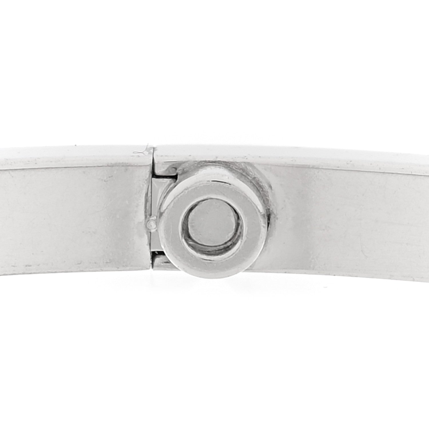 Cartier 18K White Gold 10 Diamond Small LOVE Bracelet 17 6 of 7