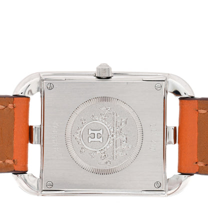 Hermes Stainless Steel Swift 23mm Cape Cod Double Tour Quartz Watch Orange 4 of 4