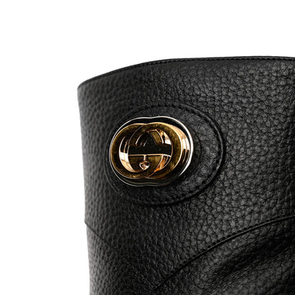 Gucci Austin Calfskin Interlocking G Ankle Boots 36.5 Black 12 of 16