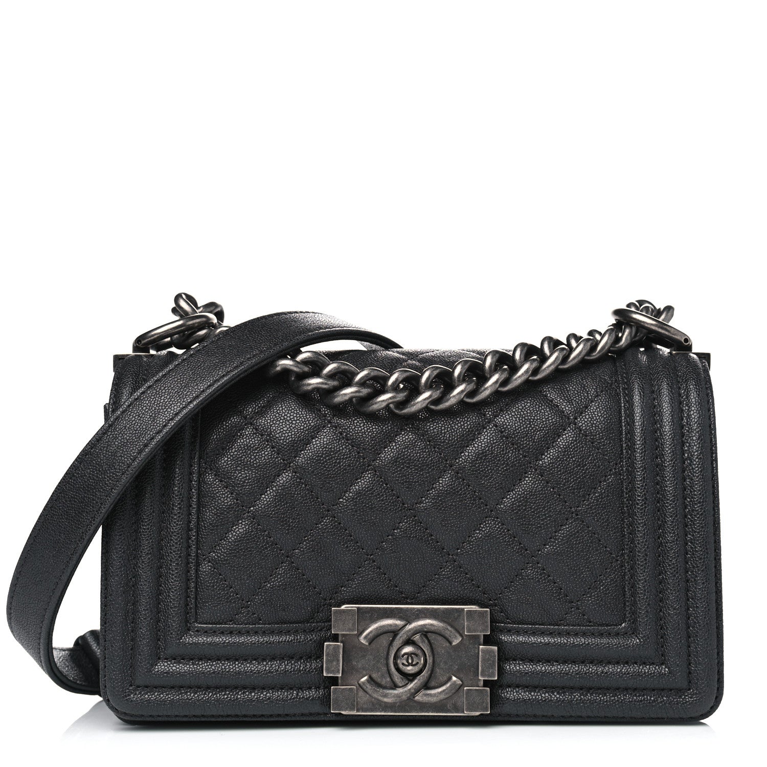Chanel Caviar Quilted Small Boy Flap Black 1 of 4