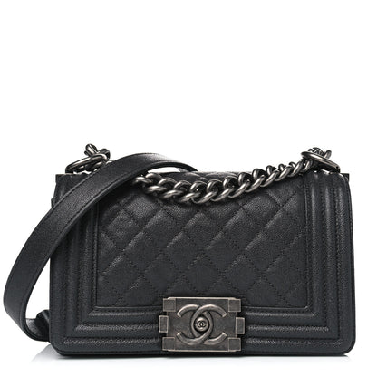 Chanel Caviar Quilted Small Boy Flap Black 1 of 4