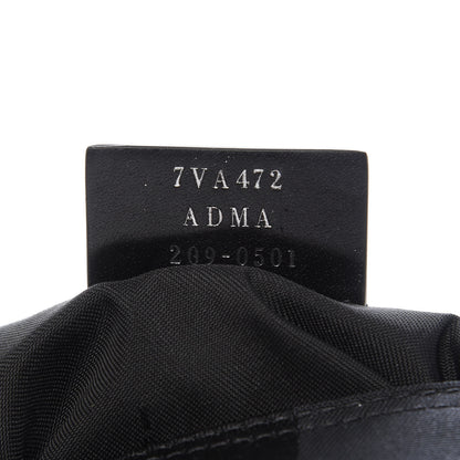 Fendi Recycled Nylon Vitello Grace Light Pequin Logo Puffer Belt Baguette Bag Black Sunflower 9 of 9