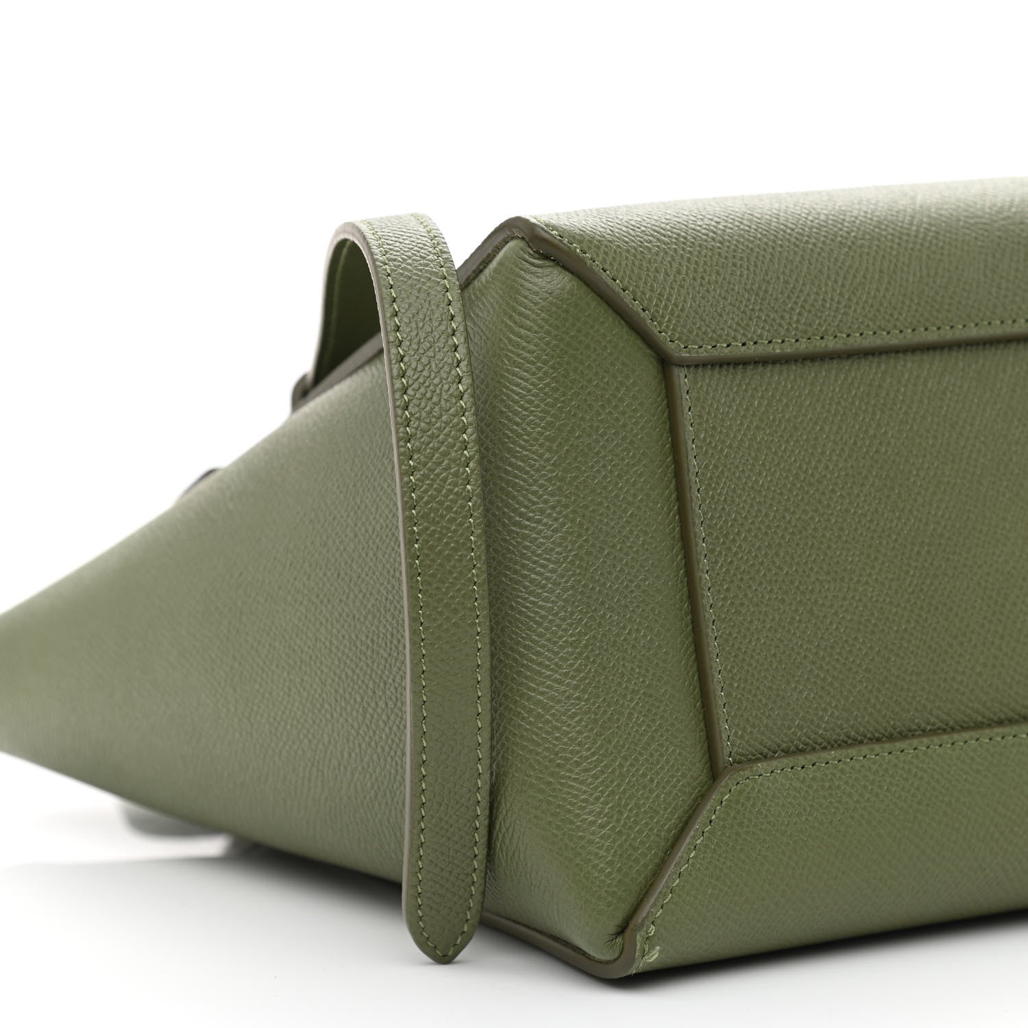Celine Grained Calfskin Micro Belt Bag Army Green 10 of 11
