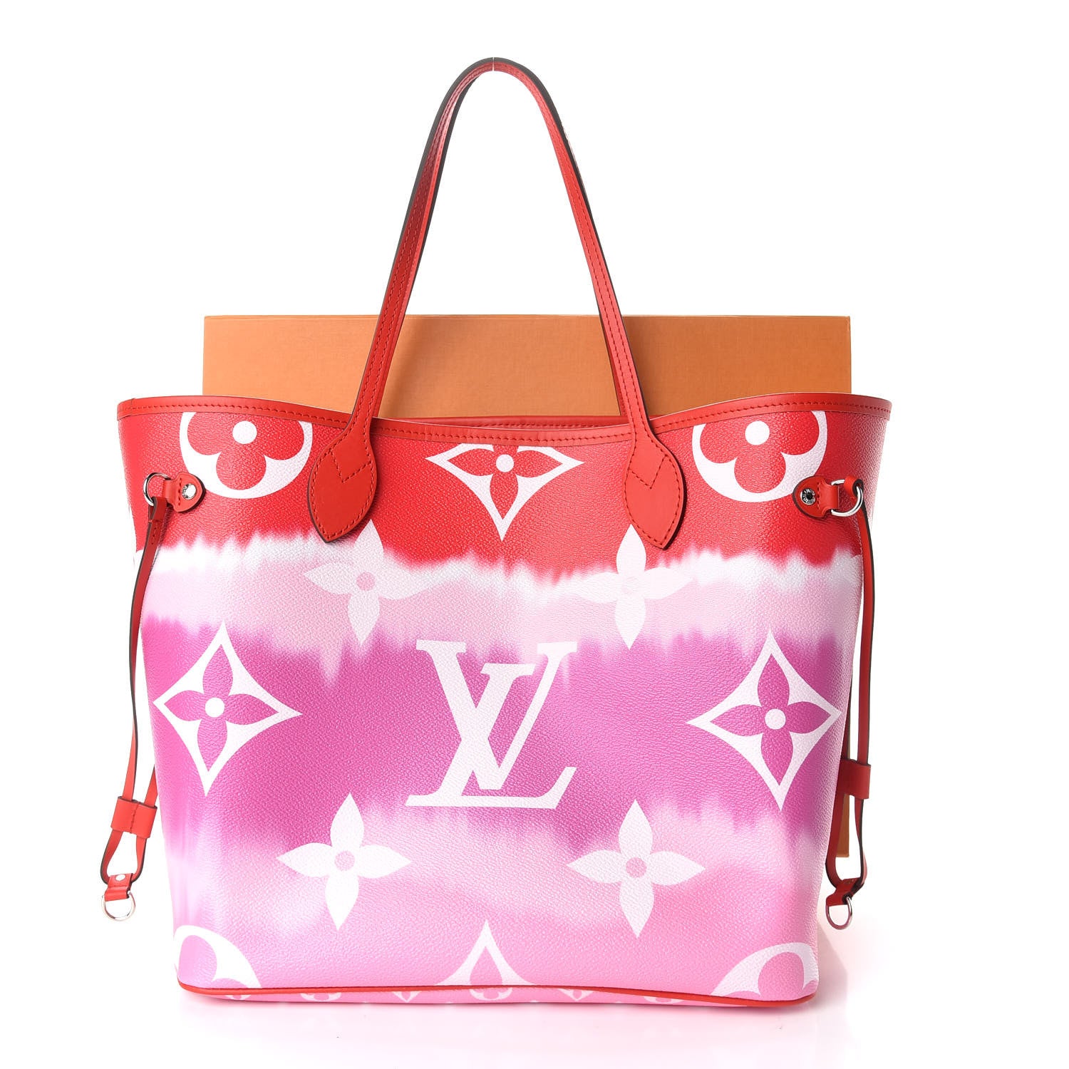 Louis Vuitton Monogram Escale Neverfull MM Rouge 9 of 9