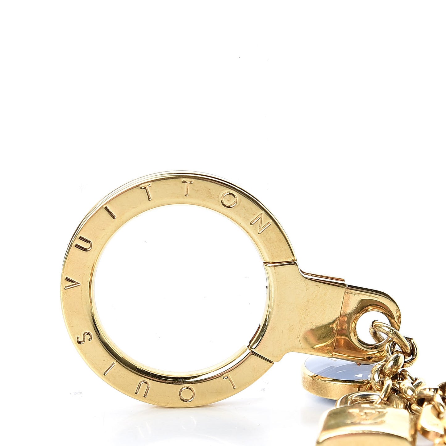Metal Enamel Pastilles Key Chain Bag Charm Multicolor