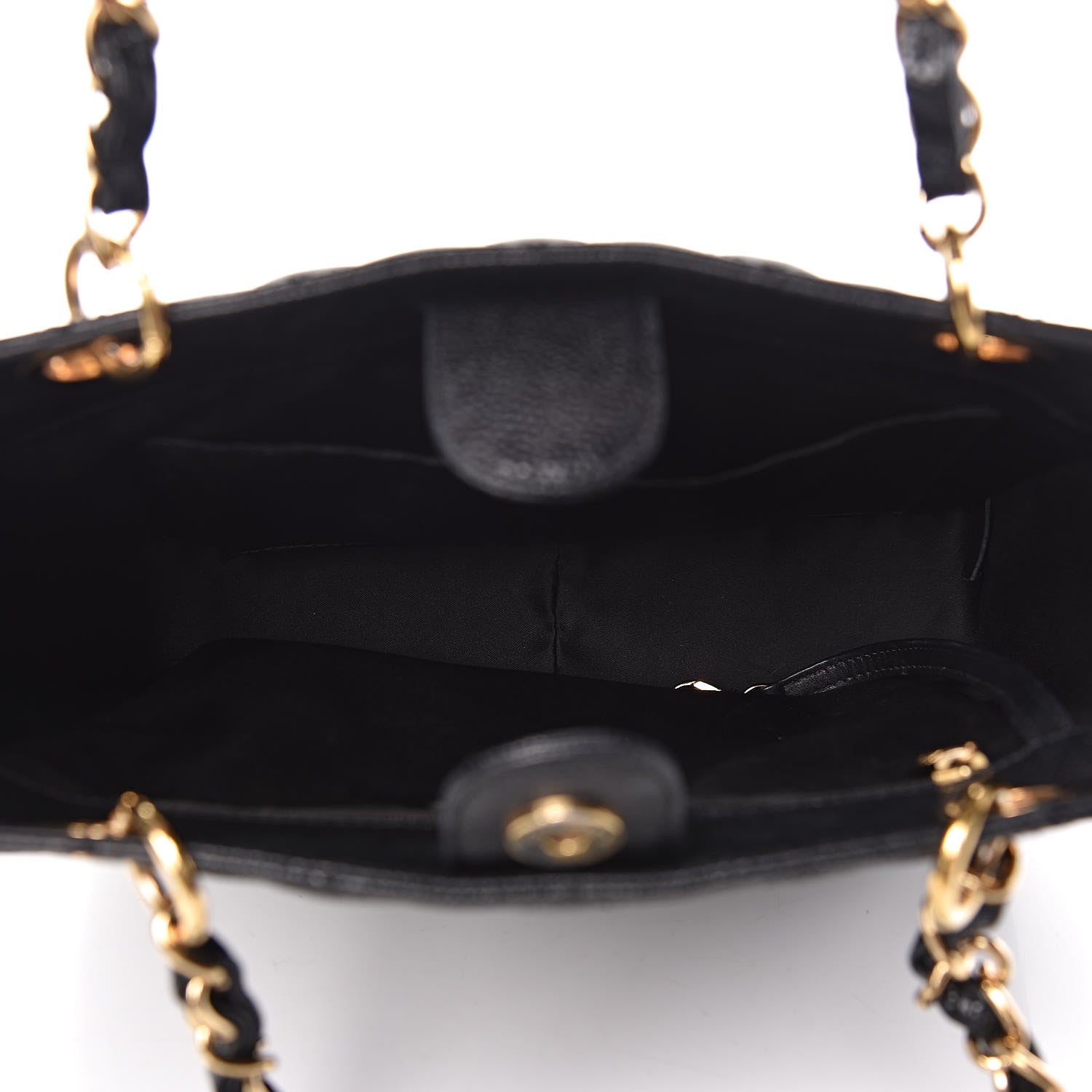 Chanel Caviar Quilted Petit Shopping Tote PST Black 5 of 12