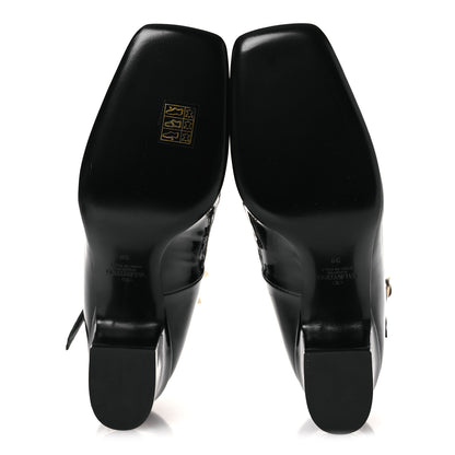 Valentino Garavani Patent Rockstud Ankle Strap Mary Jane Pumps 39 Black 7 of 11