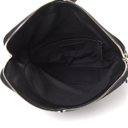 Alexander McQueen Grainy Calfskin Padlock Skull Clutch Black 7 of 8