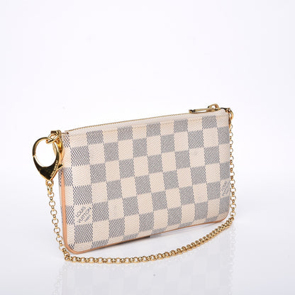 Louis Vuitton Damier Azur Pochette Milla MM 3 of 9