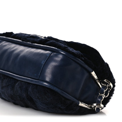 Chanel Lapin Rabbit Fur Flap Blue 10 of 10